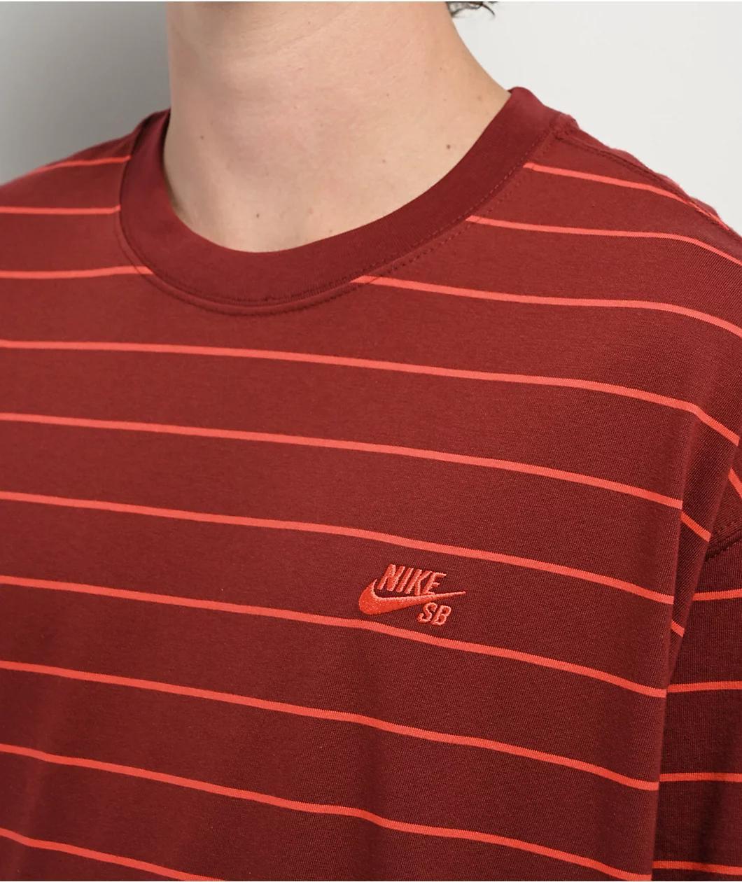 Nike SB Max90 Striped Red T-Shirt Product Image