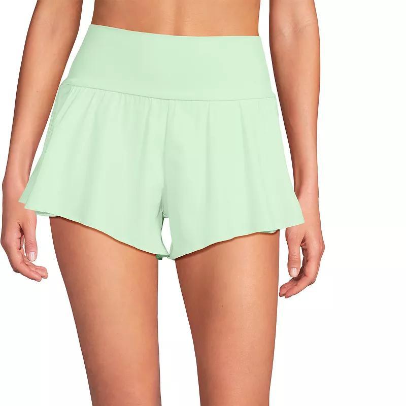 Women's Lands' End 3-Inch Pinchless Flutter Swim Bottoms, Size: 8, Deep  Blue Product Image