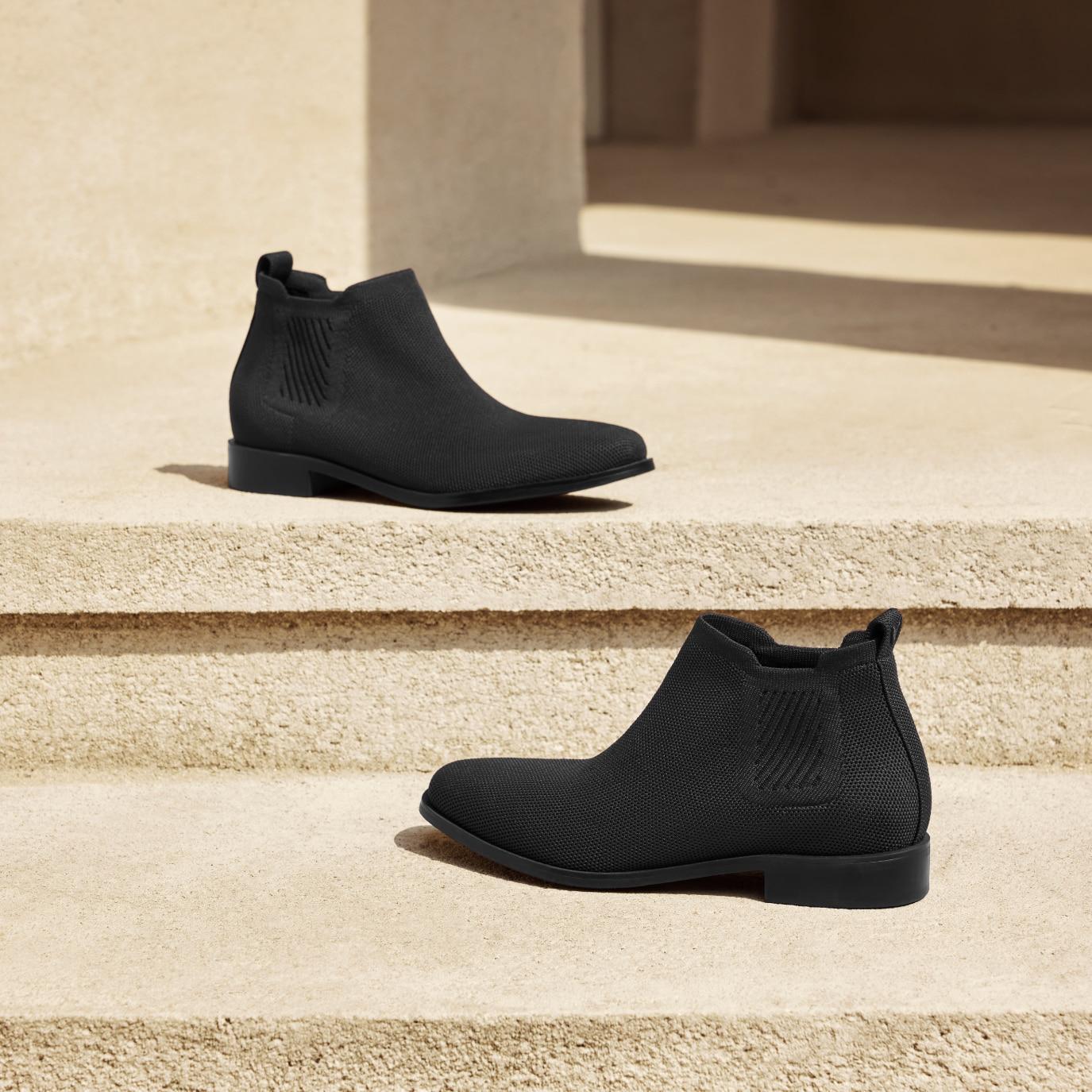 Square-Toe Water-Repellent Ankle Boots (Ryan Pro) Product Image