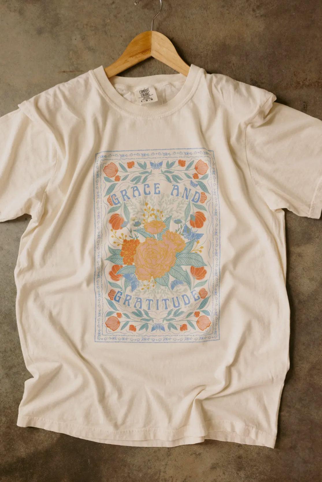 Grace and Gratitude Graphic Tee (Small to 3XL) Product Image