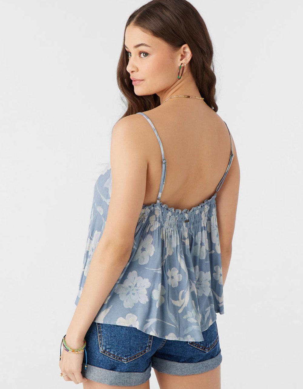 O'NEILL Taylor Emilia Floral Womens Tank Top - BLUE Product Image