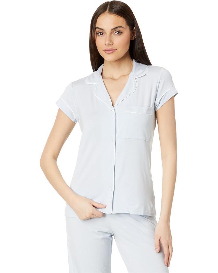 Gisele Printed Short Sleeve Crop Pajama Product Image
