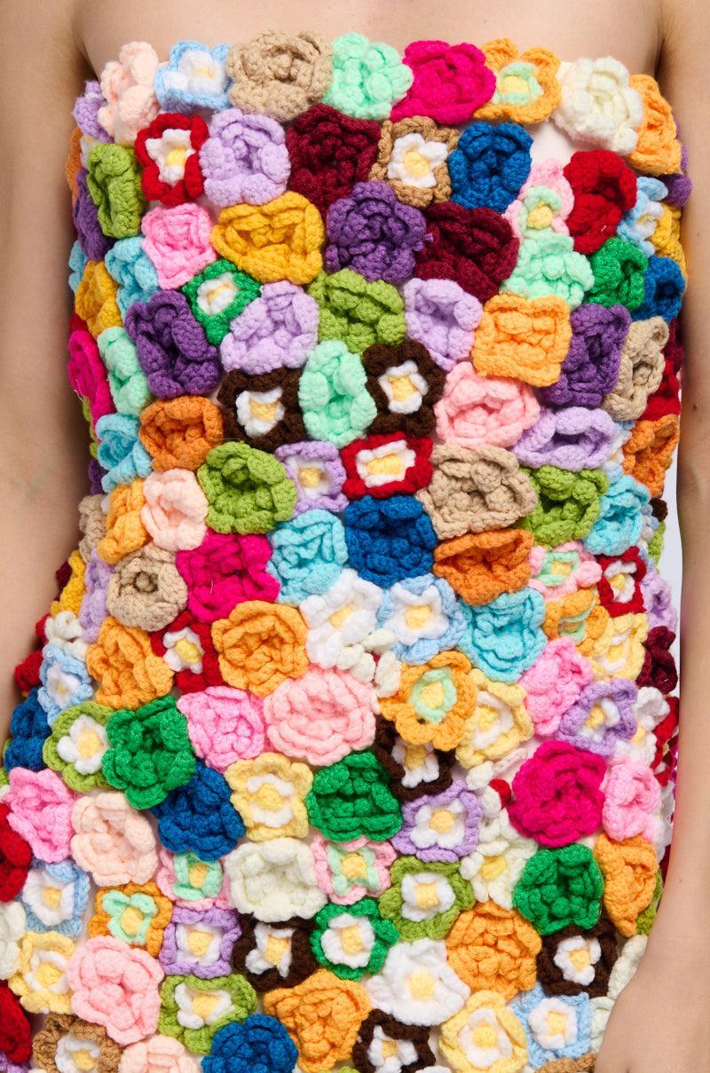 YA I'M CUTE FLORAL MINI DRESS Product Image