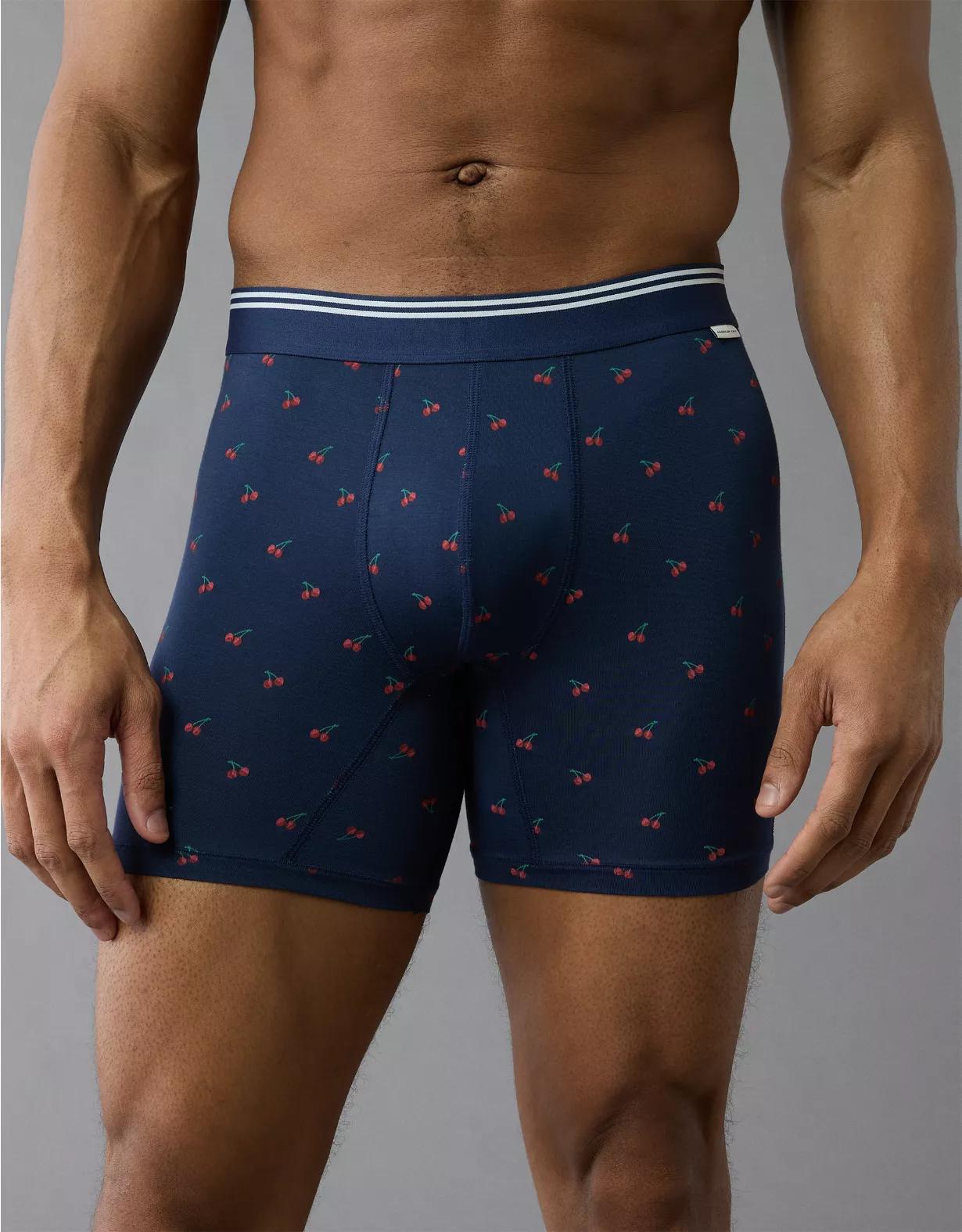 AEO Men's Striped 6" Ultra Soft Boxer Brief Product Image