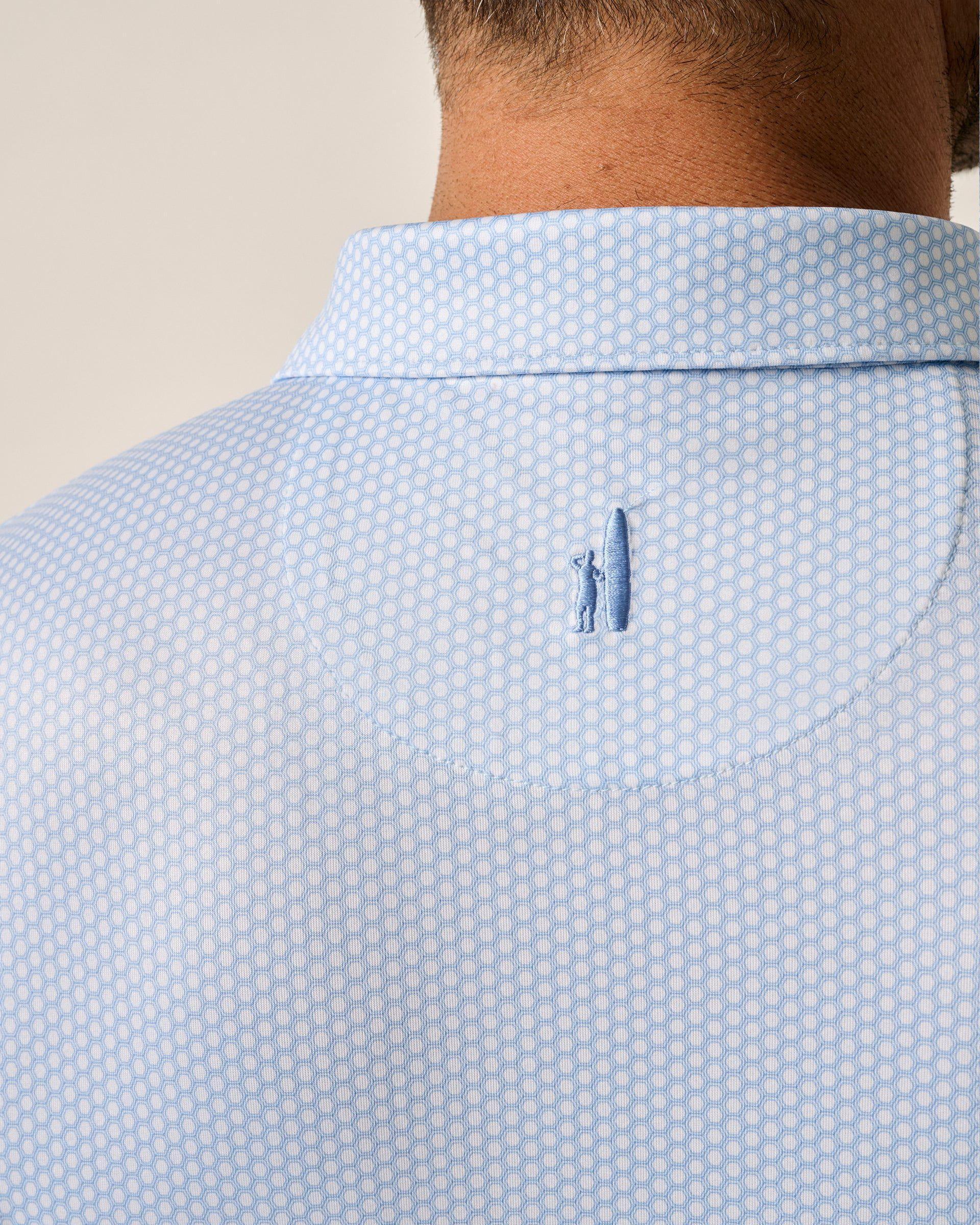 Performance Jersey Polo - Hex Print Male Product Image