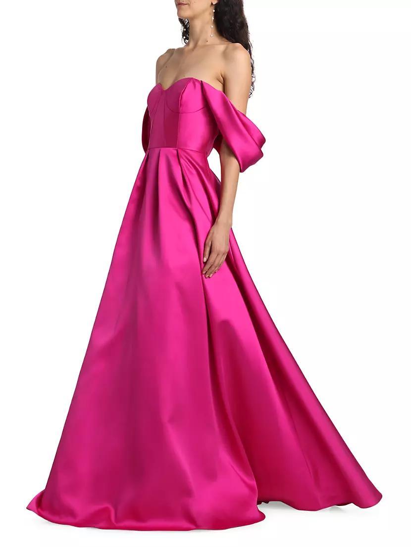 Viktor Off-The-Shoulder Mikado Gown Product Image