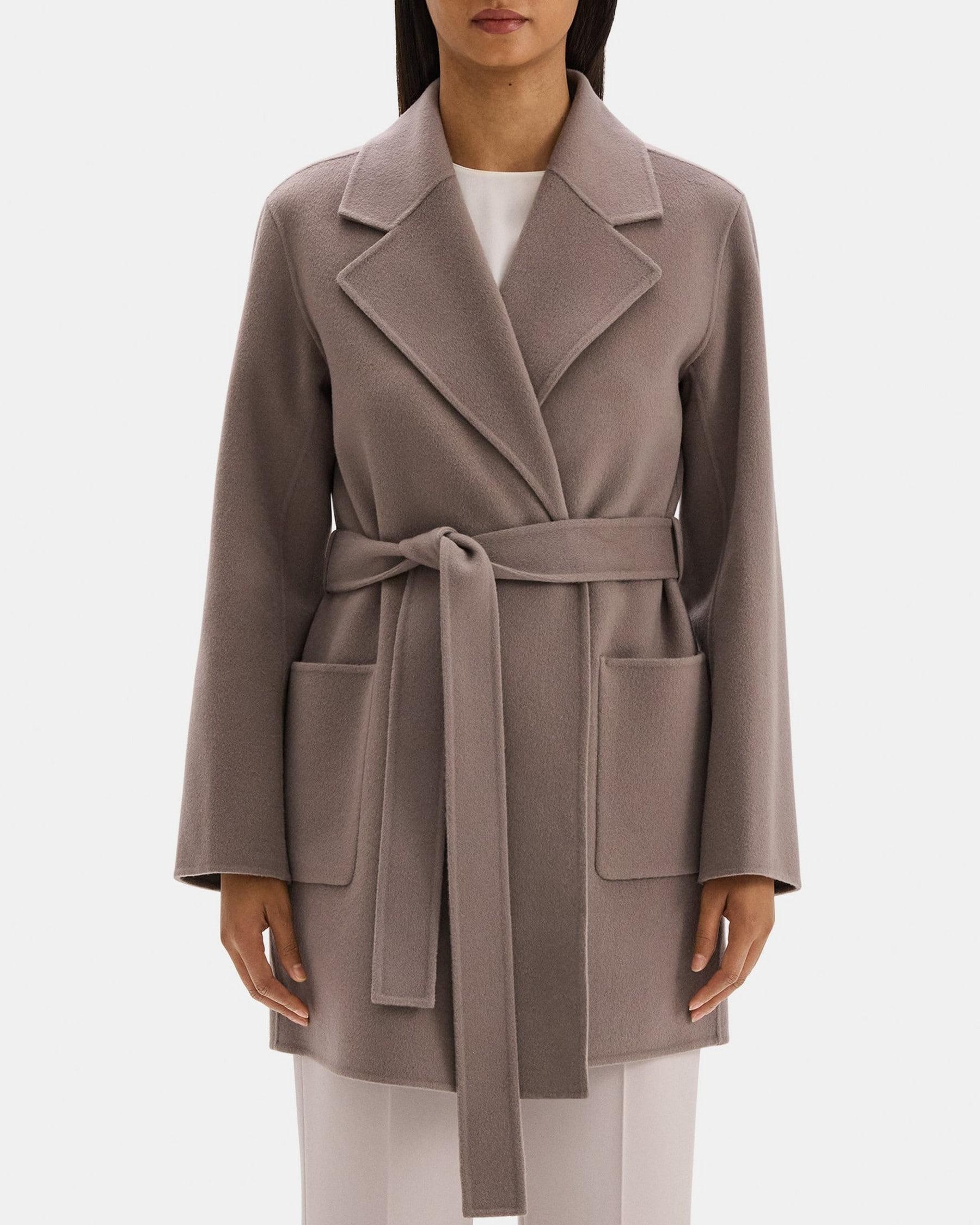 Robe Coat in Double-Face Wool-Cashmere Product Image