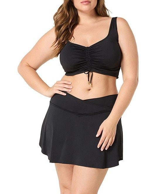 Coco Reef Solid Serene V-Front High Waist Skirted Swim Bottom Product Image