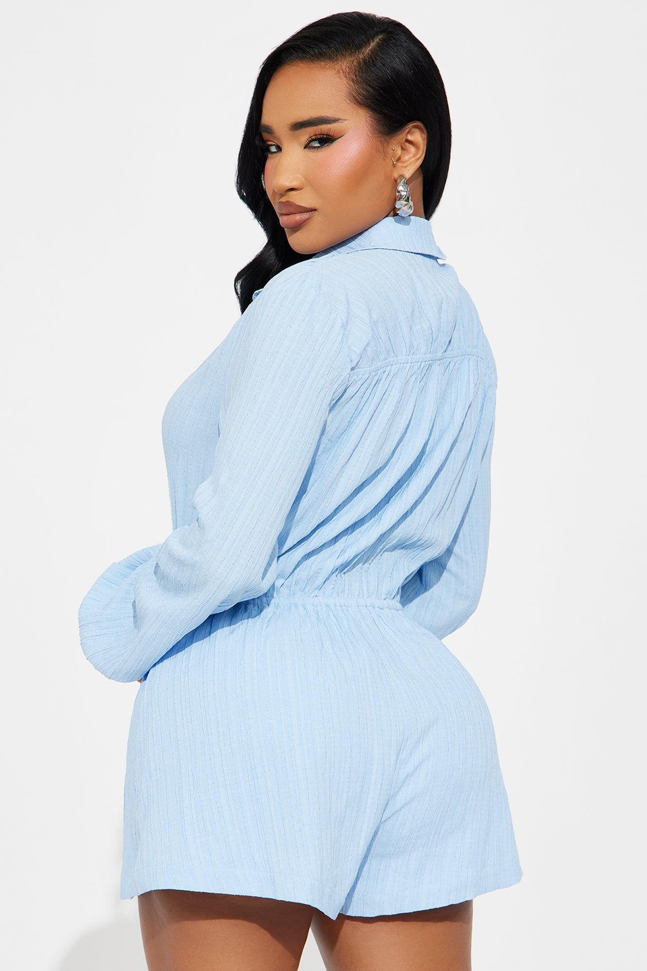 Laila Romper - Light Blue Product Image