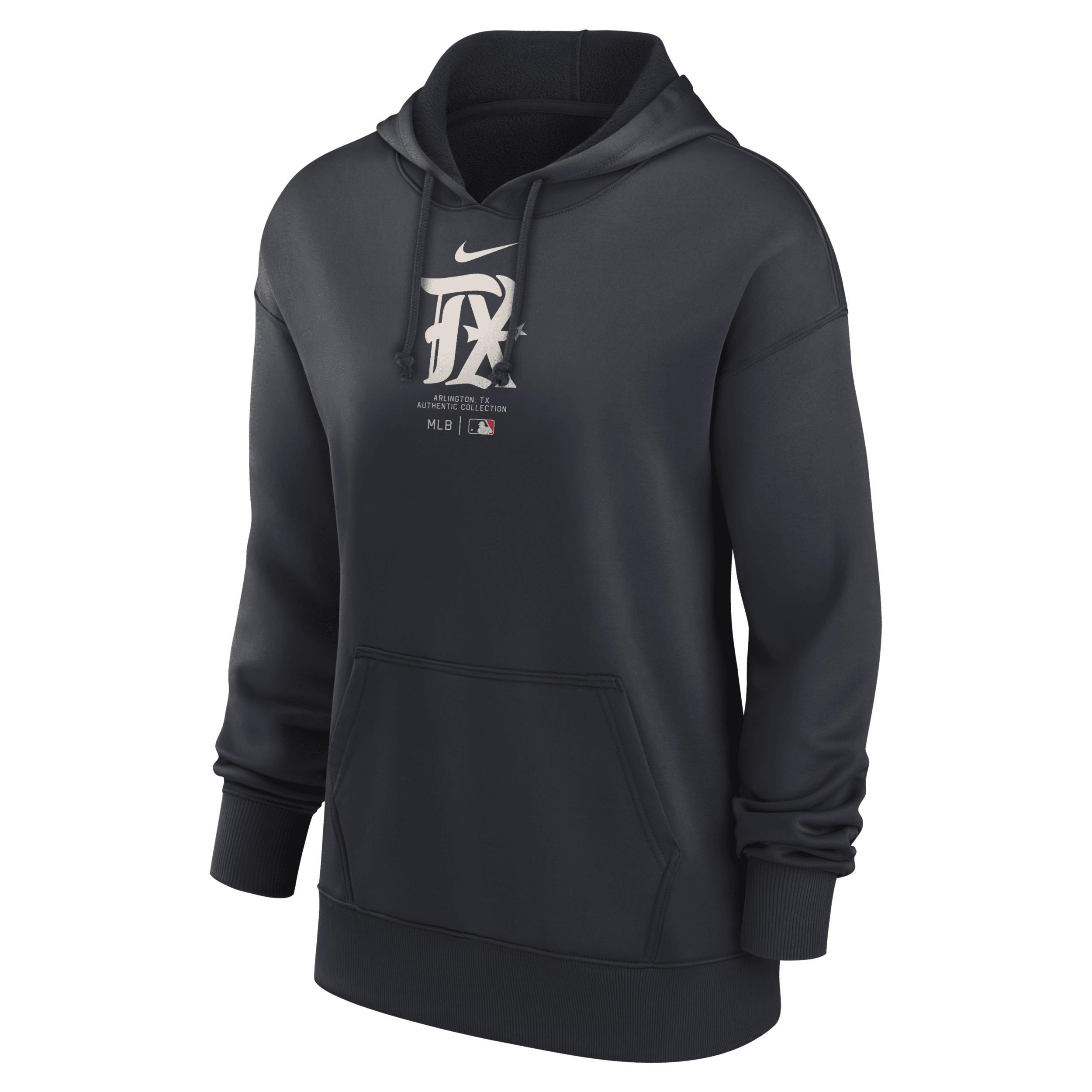 Nike Womens Navy New York Yankees Authentic Collection Performance Pullover Hoodie Product Image
