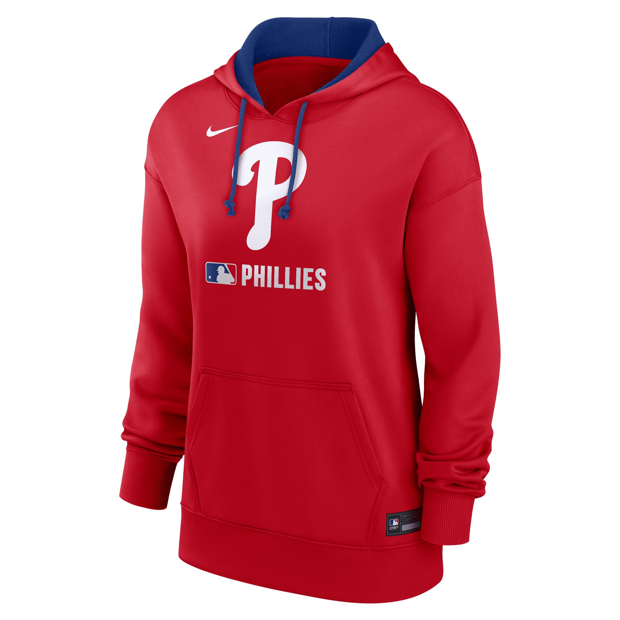 Women's Houston Astros Authentic Collection Nike Therma MLB Pullover Hoodie Product Image