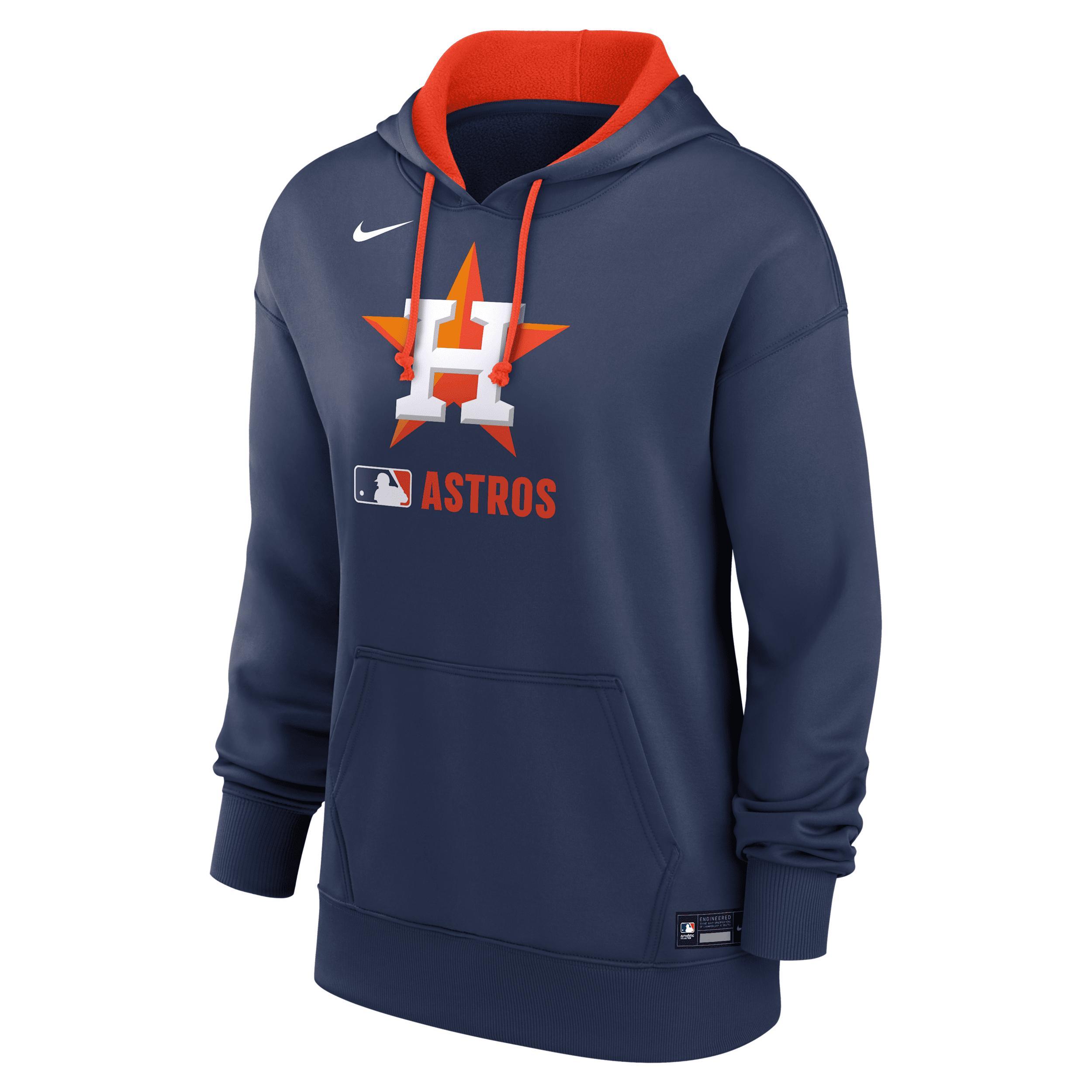Women's Houston Astros Authentic Collection Nike Therma MLB Pullover Hoodie Product Image