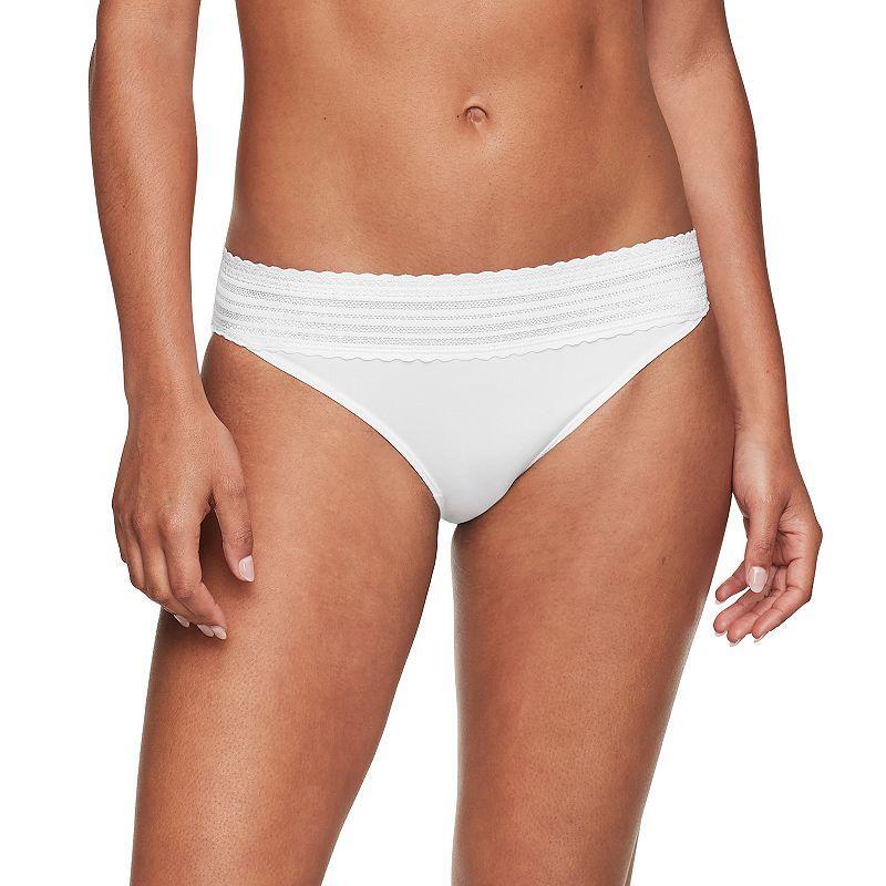 Women's Warners No Pinching, No Problems® Lace Bikini 05509, Size: XXXL, Blush Chalk Floral Product Image