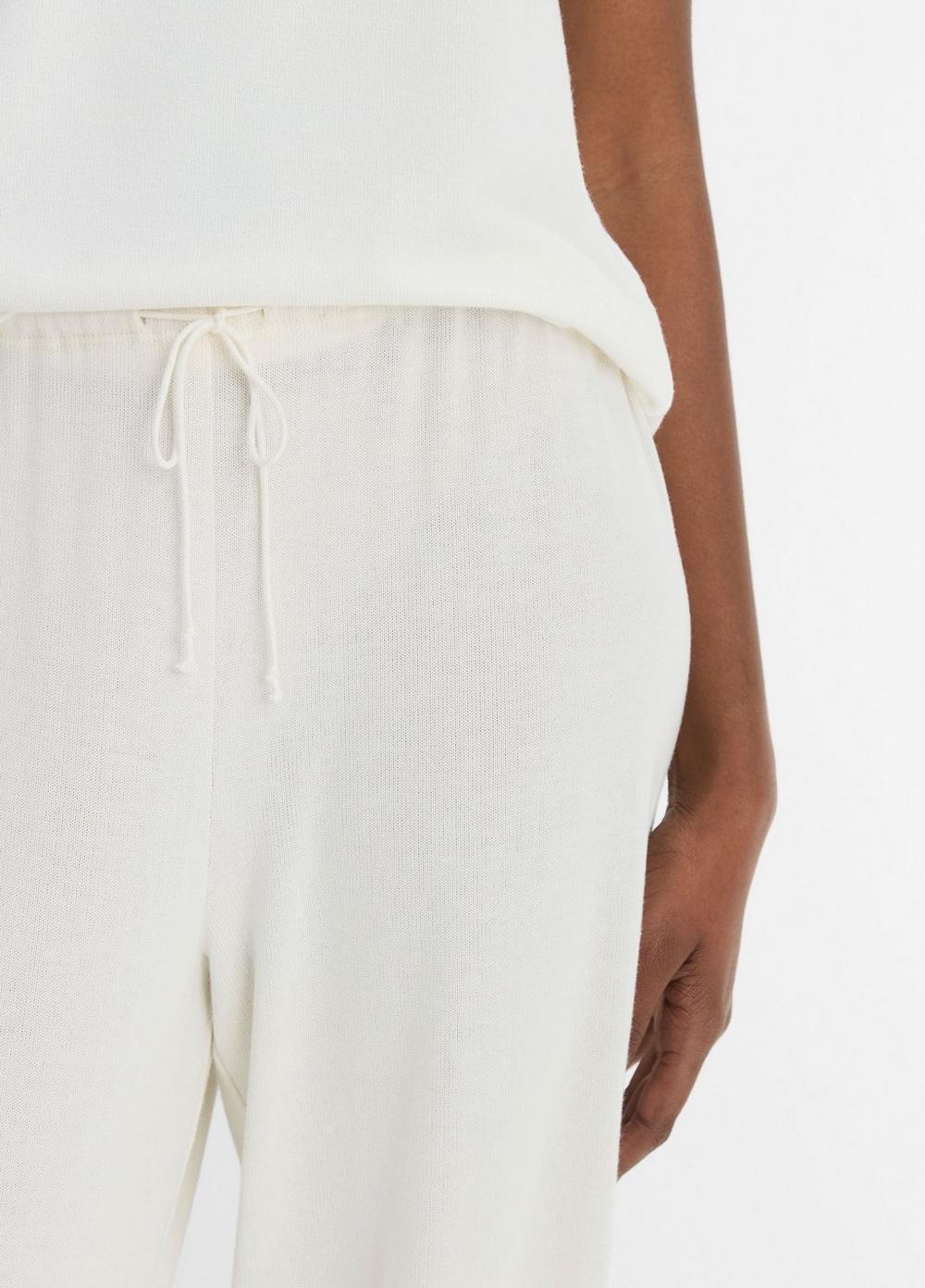 Womens Cropped Lounge Pant, Black, Size XL Vince Product Image