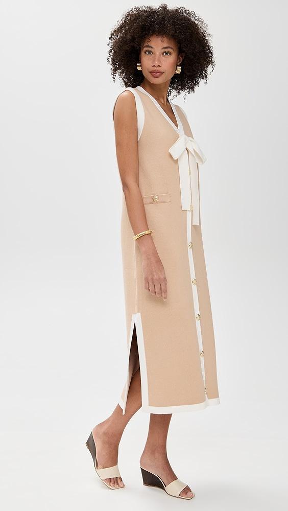 English Factory Knit Midi Dress With Ribbon Tie | Shopbop Product Image
