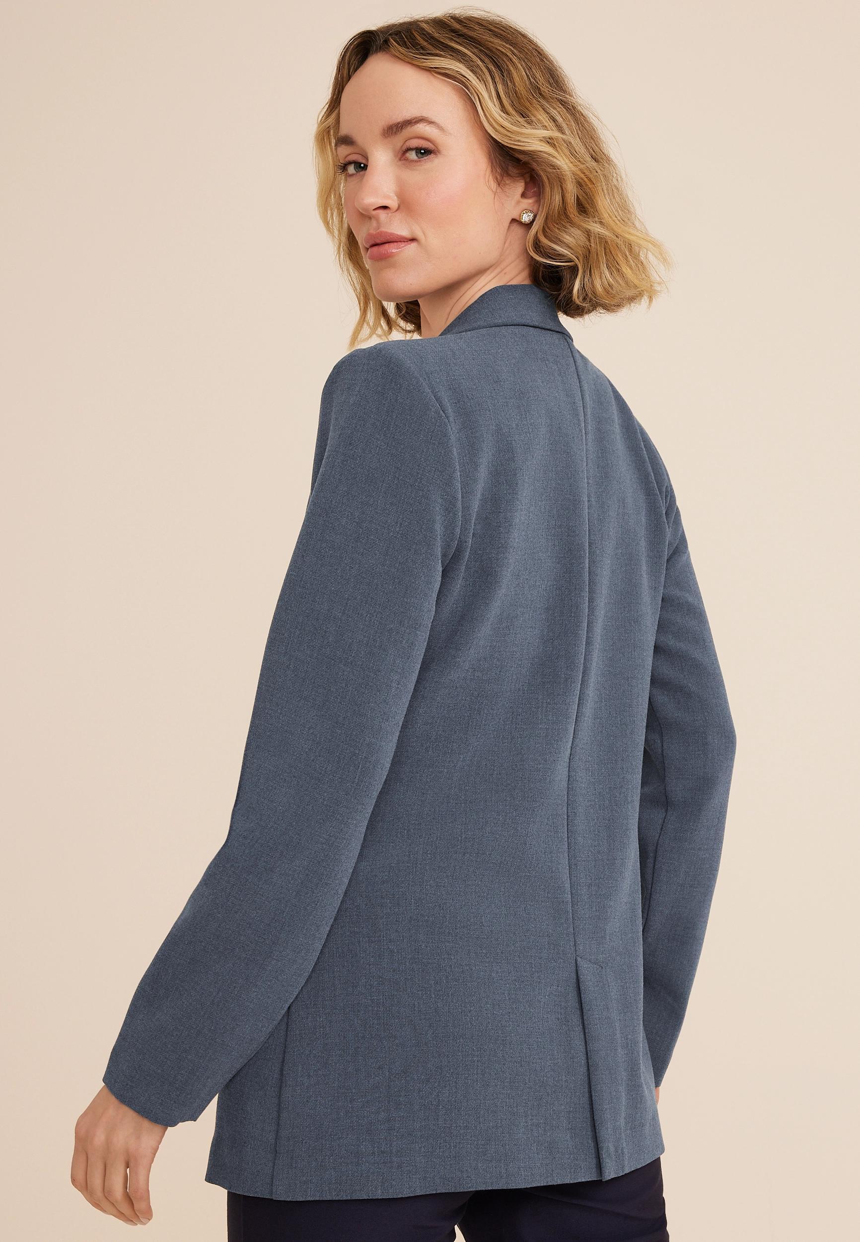 One Button Boyfriend Blazer Product Image