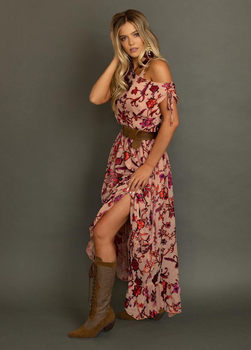 Gia Dress in Scarlet Flower Female Product Image