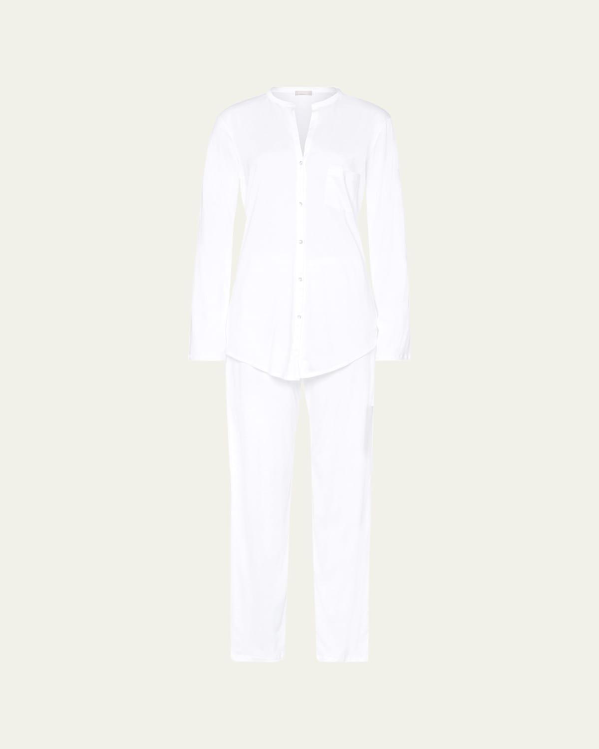 Hanro Cotton Deluxe Long Pajama Set Product Image