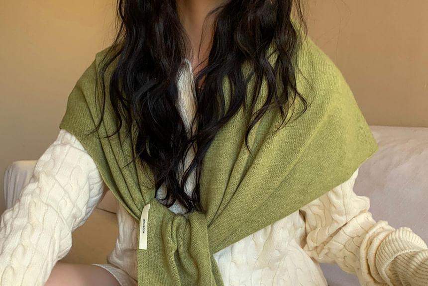 Plain Knit Shawl Product Image
