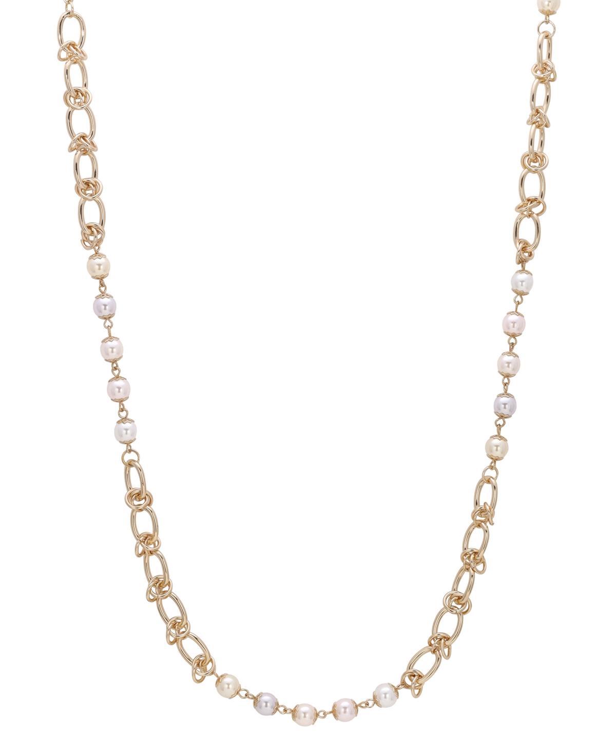 1928 Two Tone Multi Teardrop Necklace, Womens Product Image