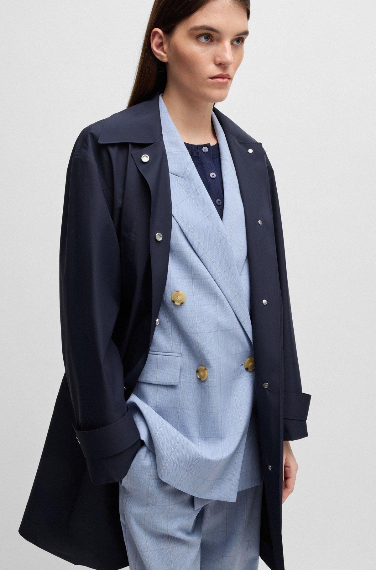 BOSS - Water-repellent jacket with detachable fleece inner - Dark Blue Product Image