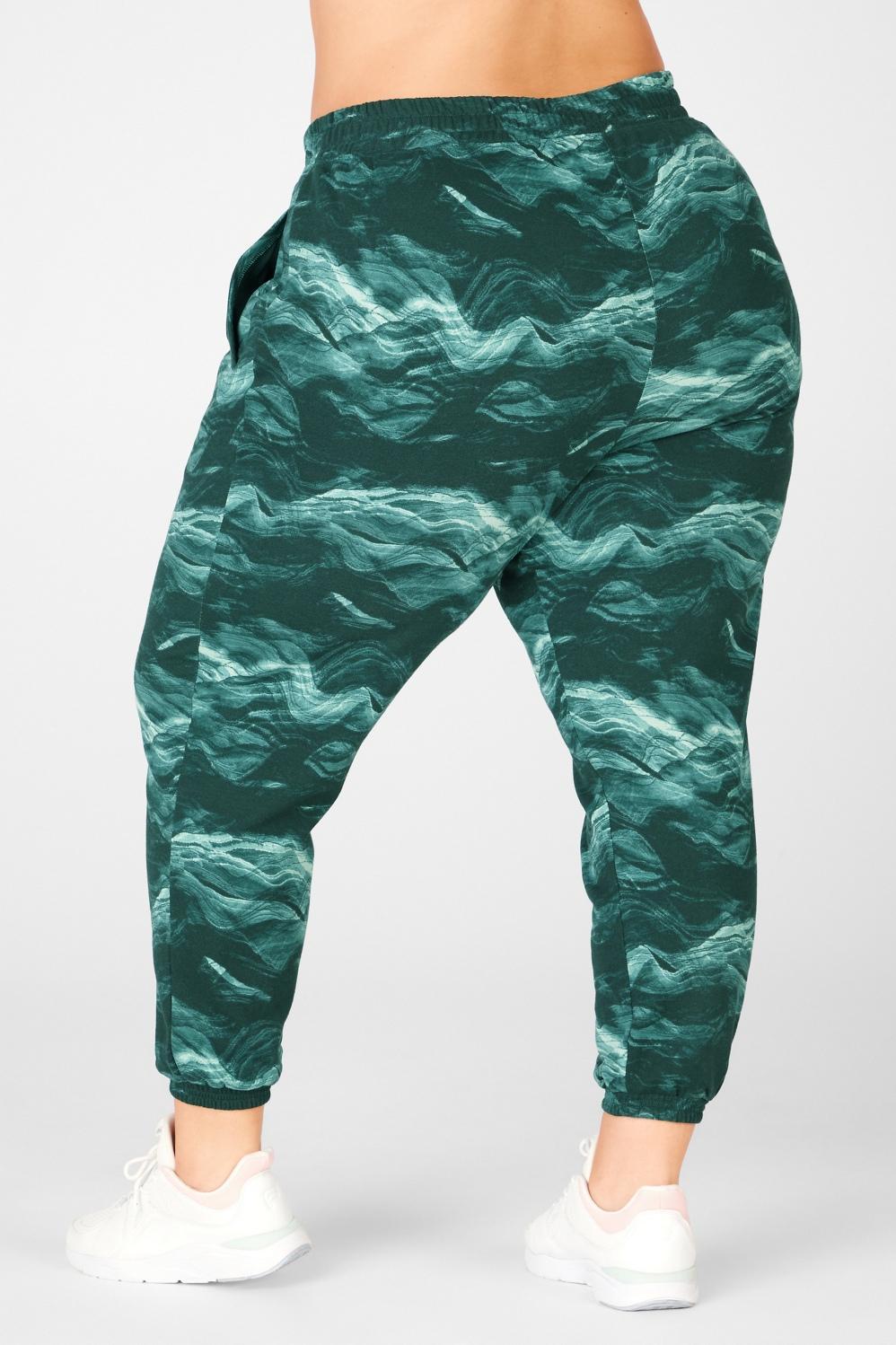Fabletics Cloe Slim Sweatpant Womens green plus Size 4X Product Image