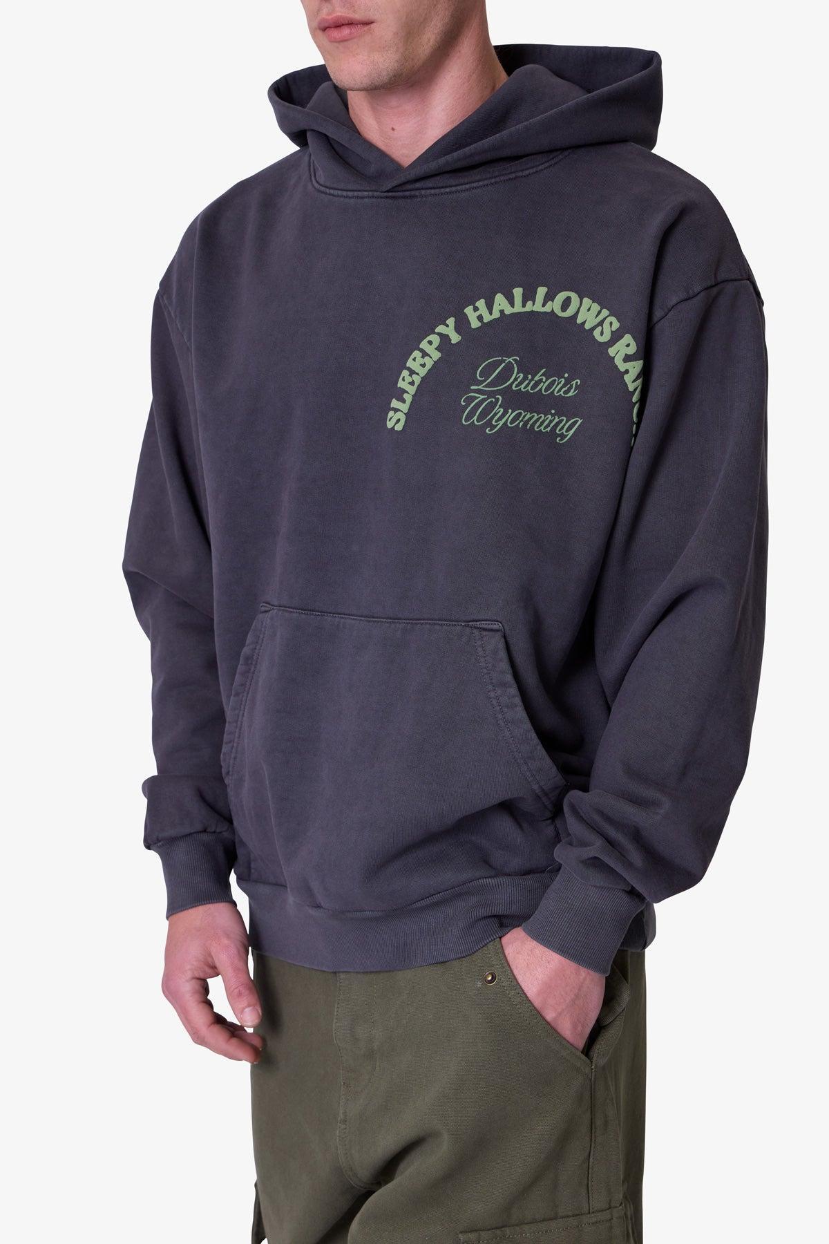 Rearing Horse Hoodie - Washed Black Product Image