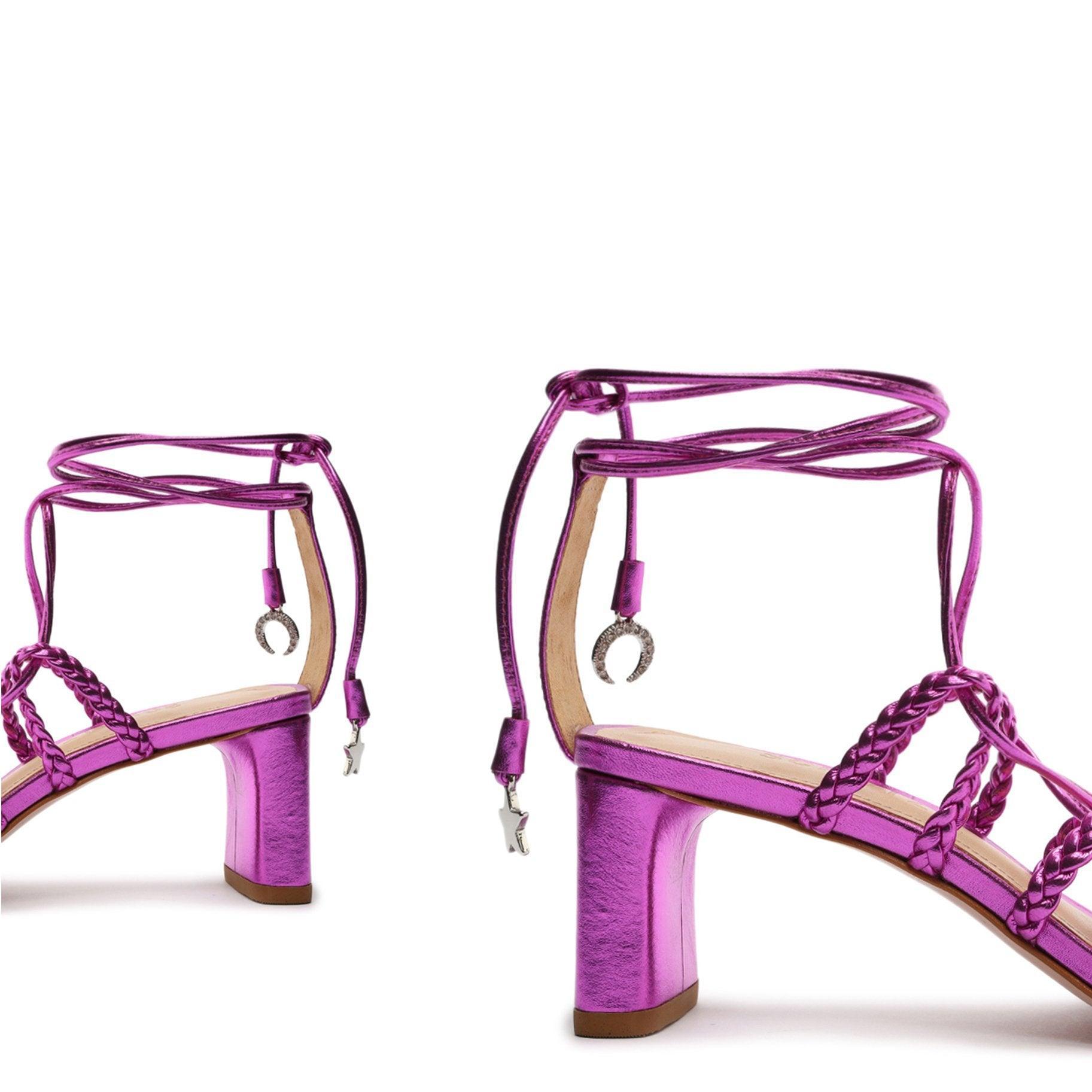 Lunah Mid Metallic Leather Sandal Female Product Image