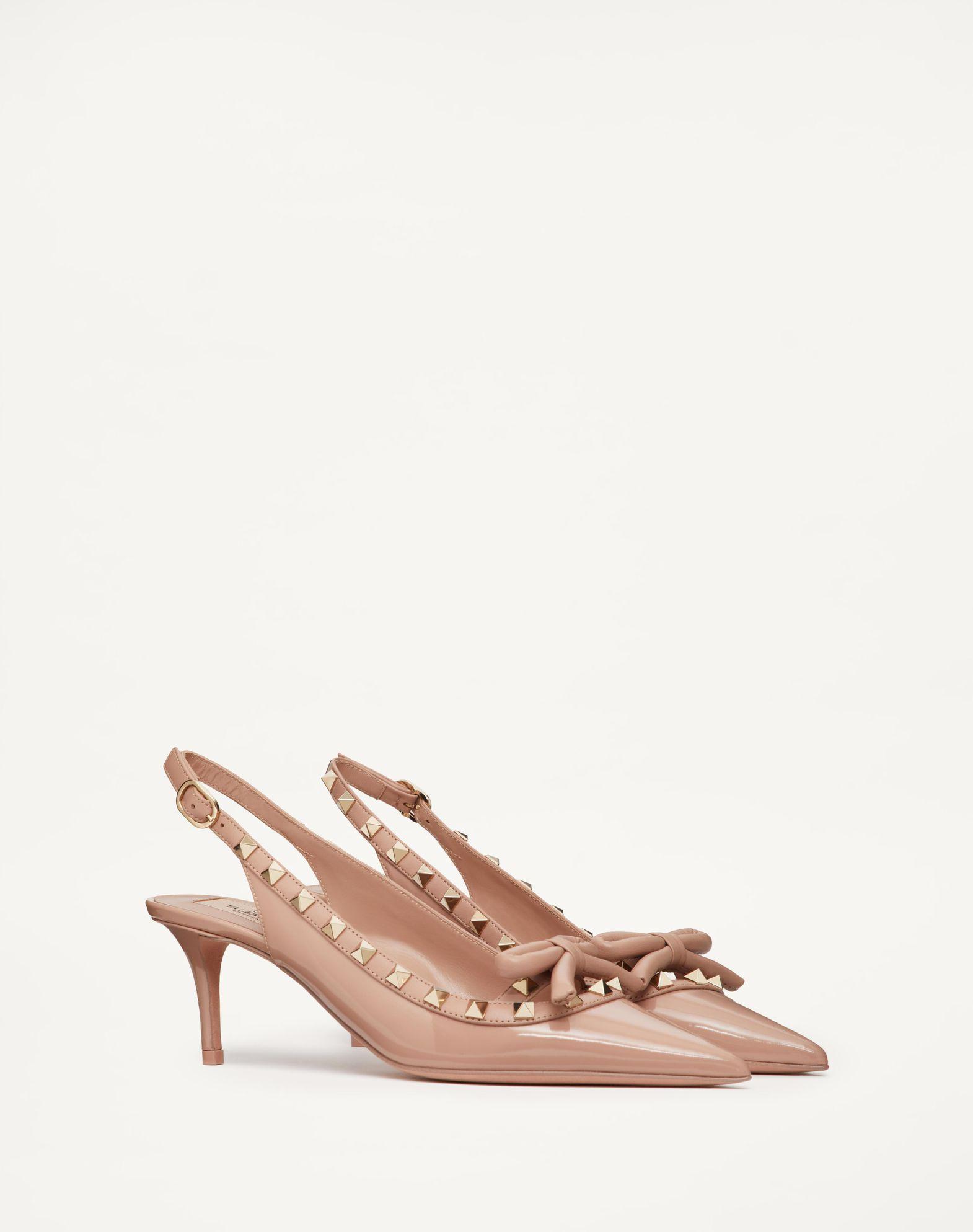 Rockstud Bow Slingback Patent Leather Pump 60Mm Product Image
