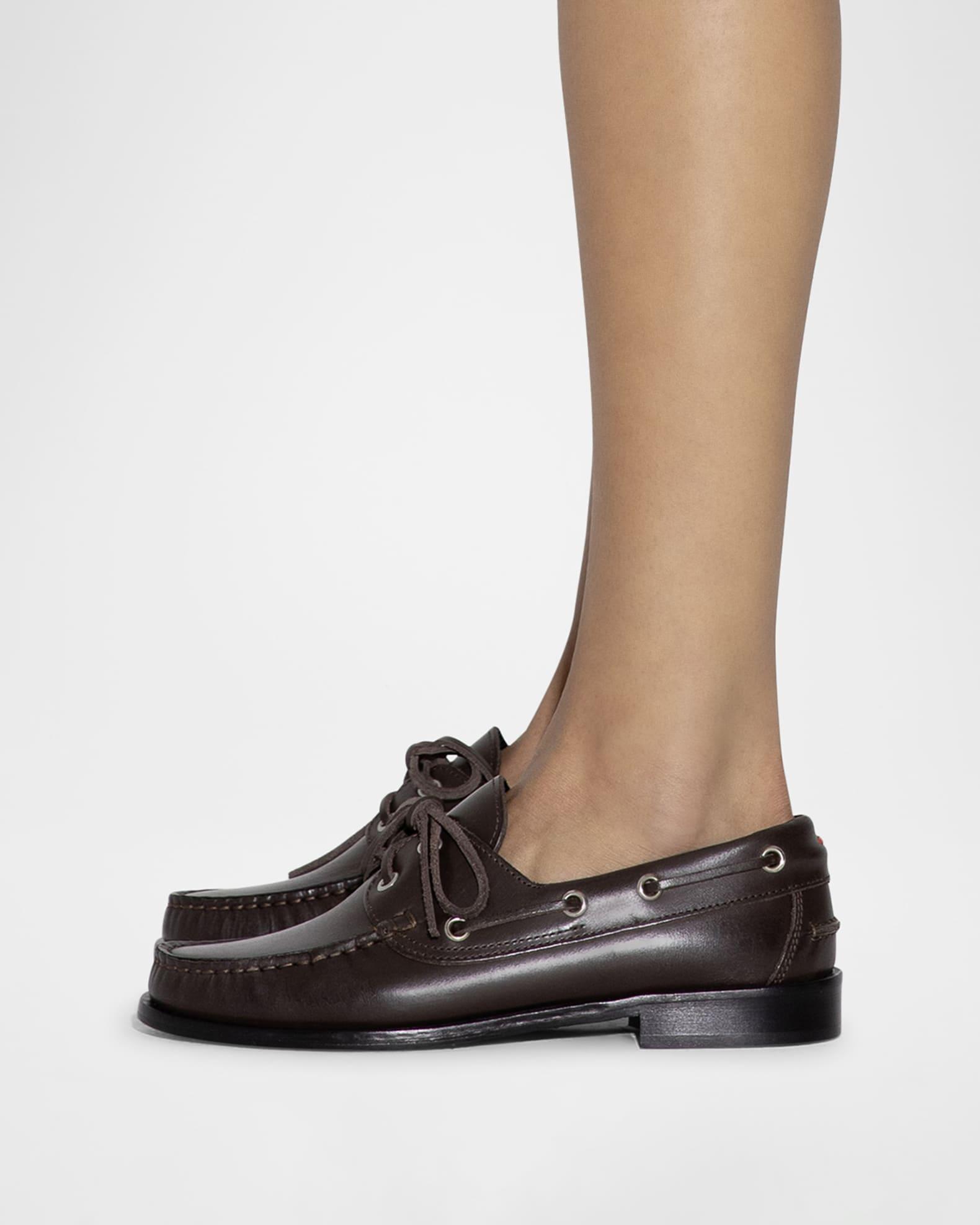 Harris Calfskin Lace-Up Loafers Product Image