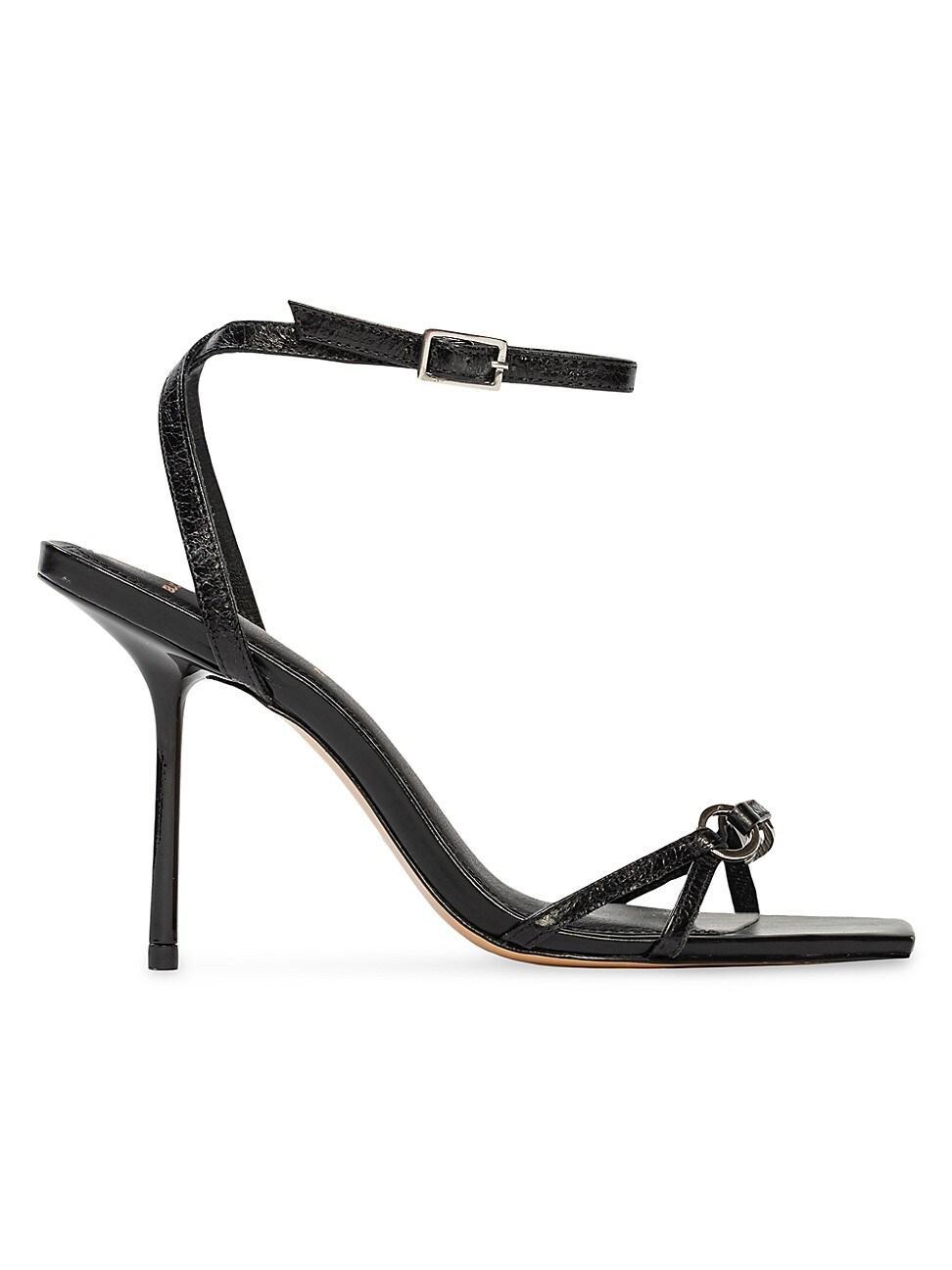 Womens Frankie 100MM Leather High Heel Sandals Product Image