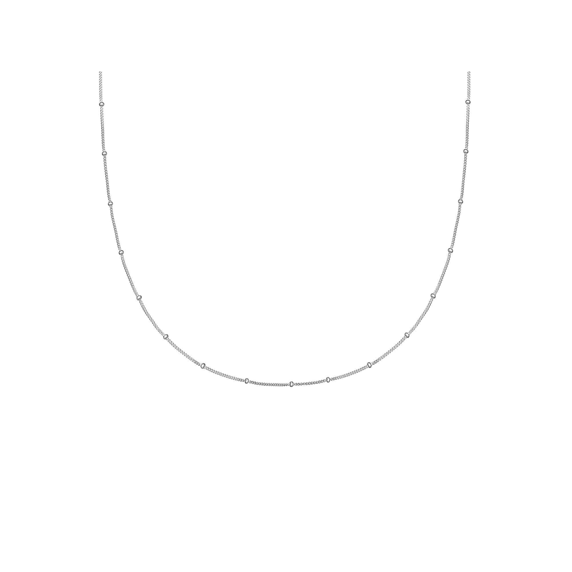 PRIMROSE Sterling Silver Polished Bead Curb Chain Necklace, Women's, Size: 20" Product Image