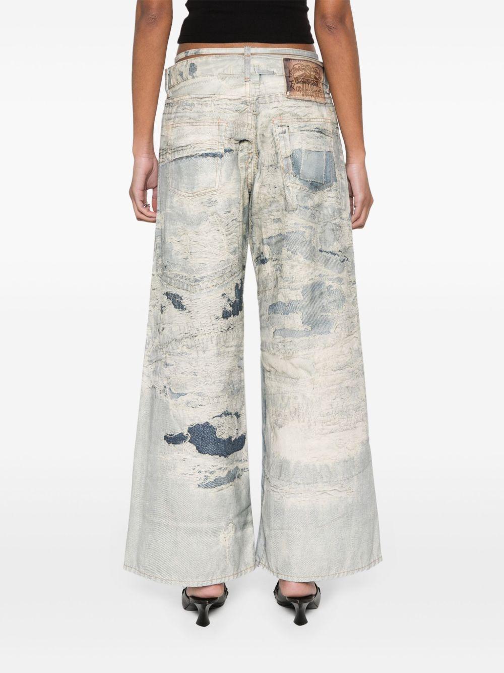 low-waist flared trousers Product Image