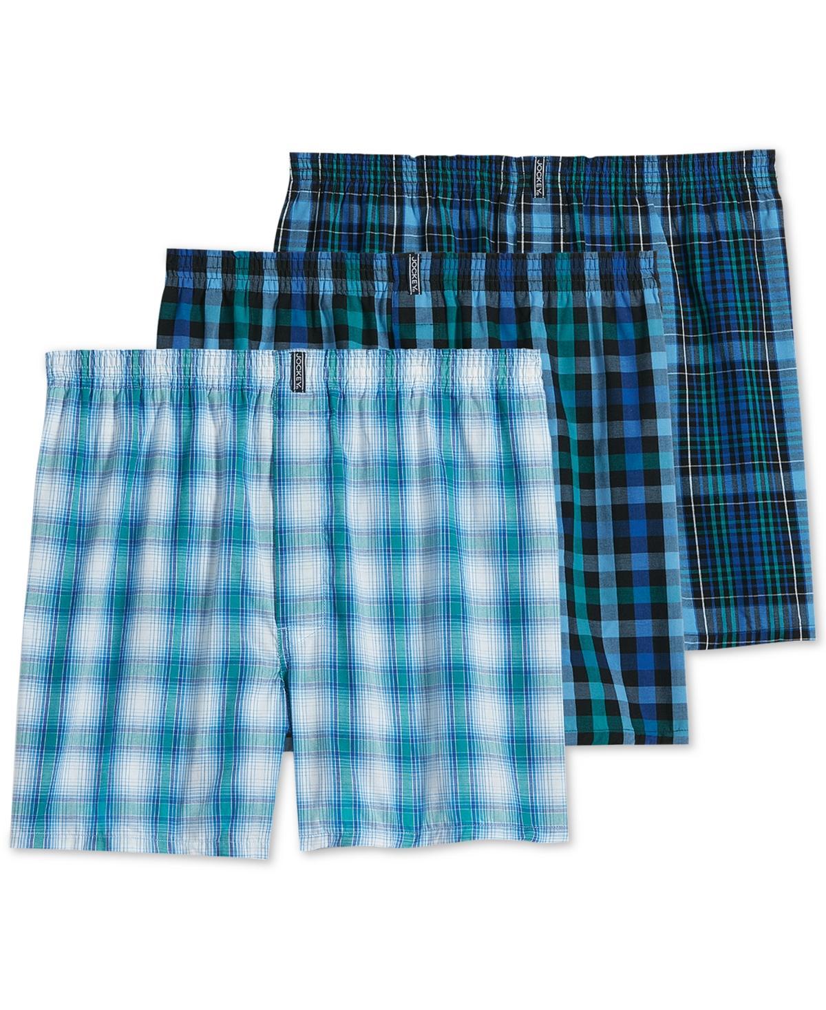 Mens Jockey 3-Pack Classics Full Cut 5 Woven Boxer Product Image