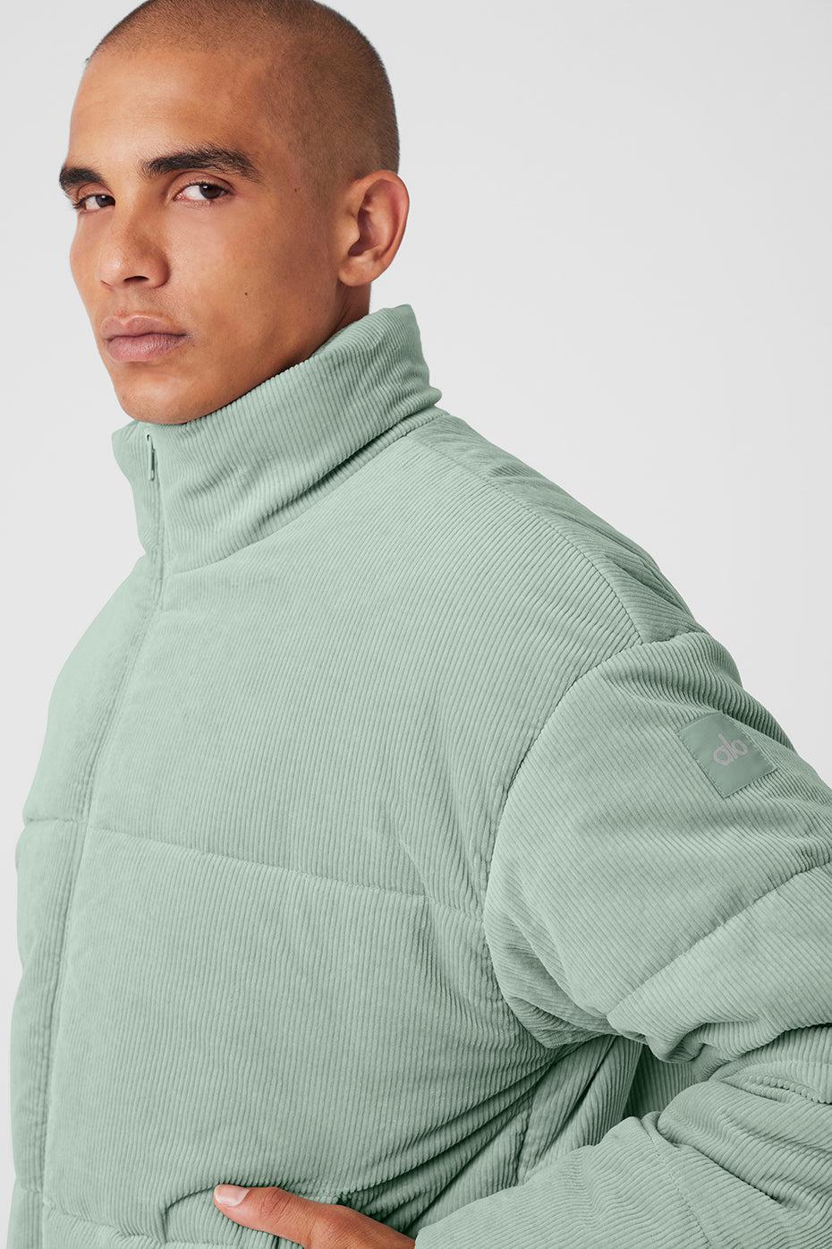Corduroy Stage Puffer - Icy Sage Male Product Image