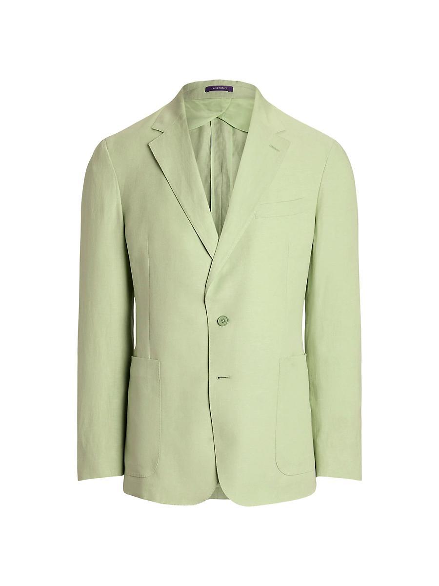 Mens Hadley Hand-Tailored Silk-Linen Jacket Product Image