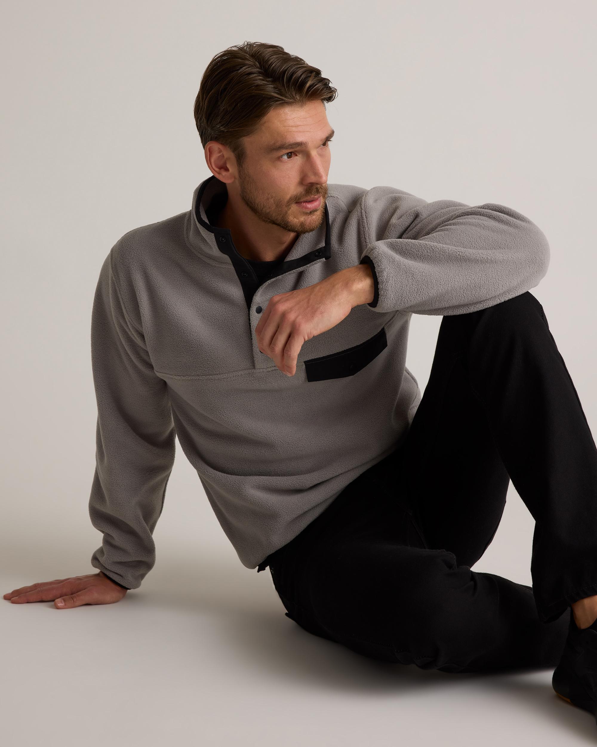 Quince | Men's Polar Fleece Snap Pullover Recycled Polyester Product Image