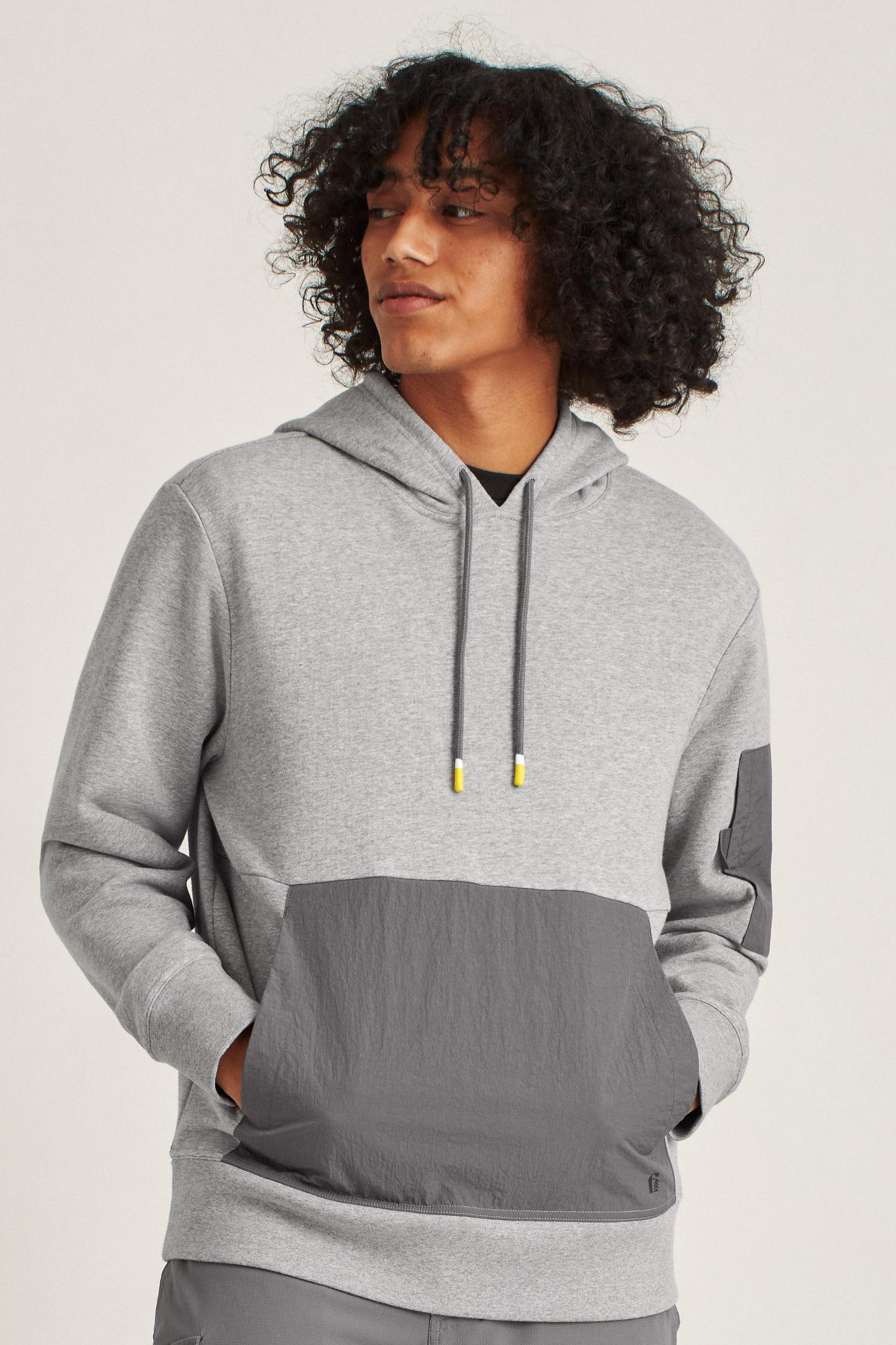 Mixed Media Pullover Hoodie Product Image