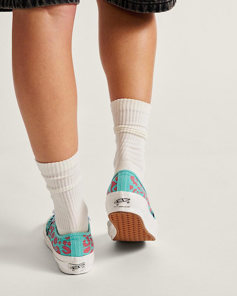 Premium Authentic Shoe in Cheetah Pool Blue| Vans US Product Image