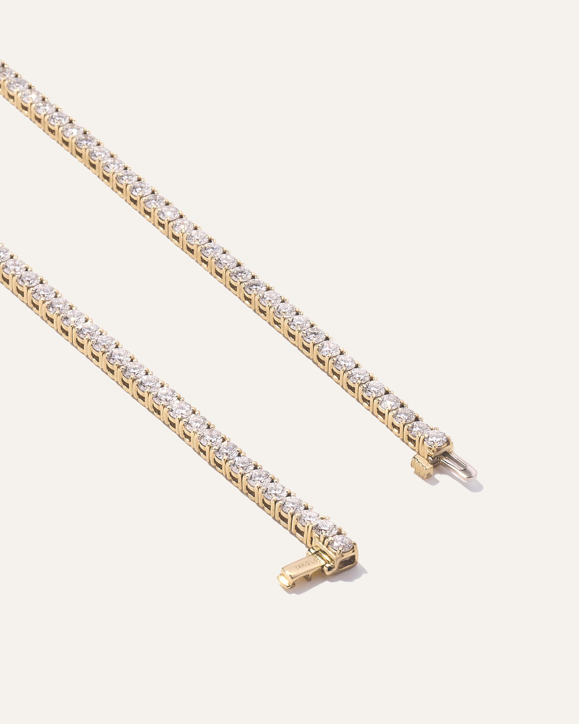 Quince | Women's 14K Gold Lab Grown Diamond Tennis Bracelet Product Image
