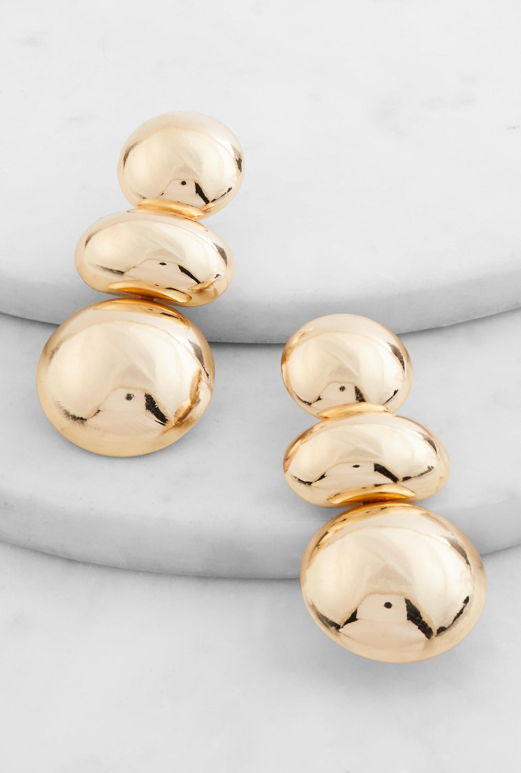 Cubic Zirconia Bear Layered Necklace and Stud Earrings Female Product Image