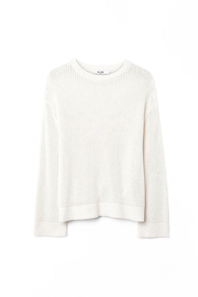 Round Neck Knitted Sweater Product Image
