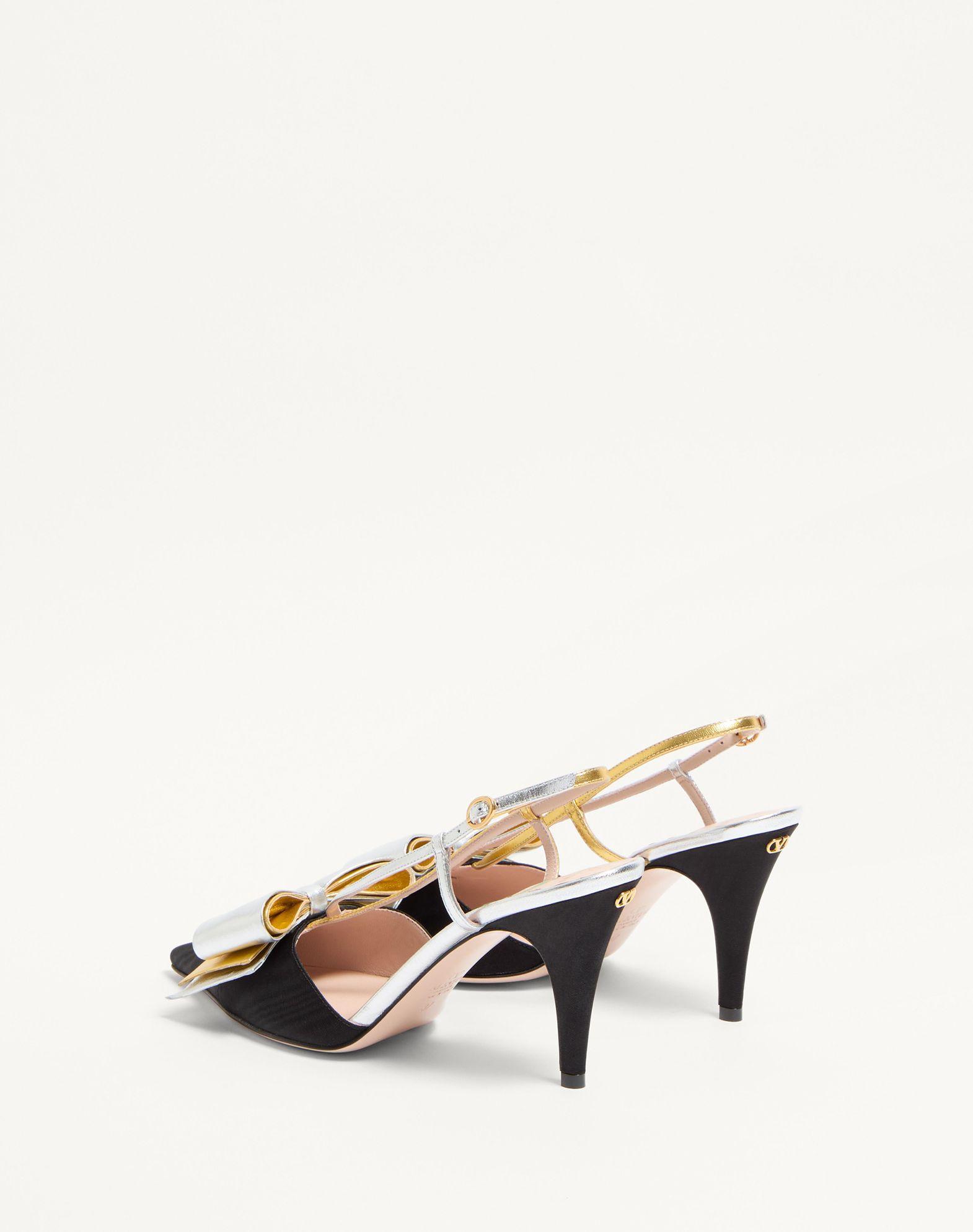 Bowow Slingback Pumps In Moirè Fabric 85Mm Product Image