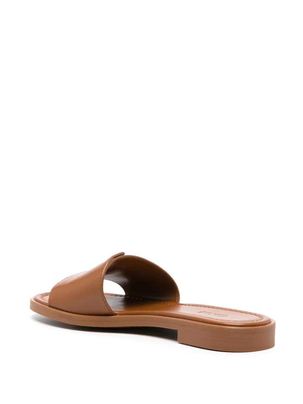 Marcie leather slides Product Image