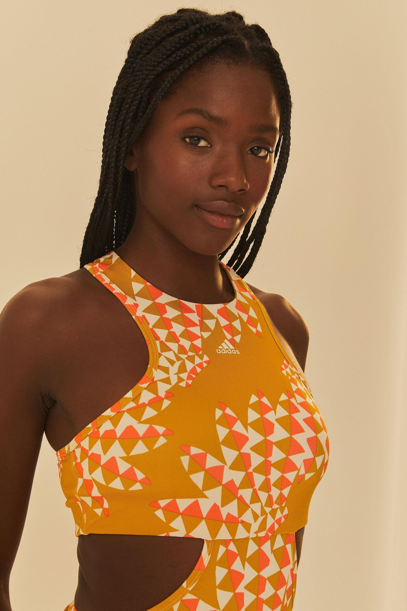 Adidas Farm Psychedelic Wave Green Dress, GREEN / XS Product Image