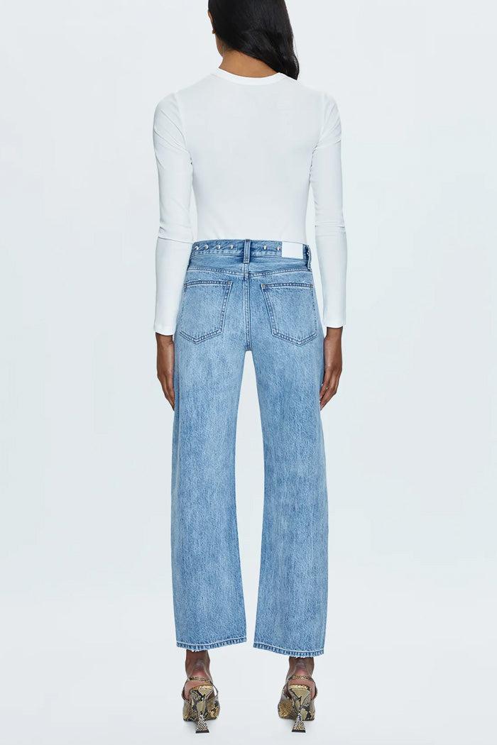 Lexi Mid Rise Bowed Straight Product Image