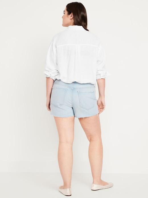 High-Waisted OG Jean Cut-Off Shorts -- 3-inch inseam Product Image