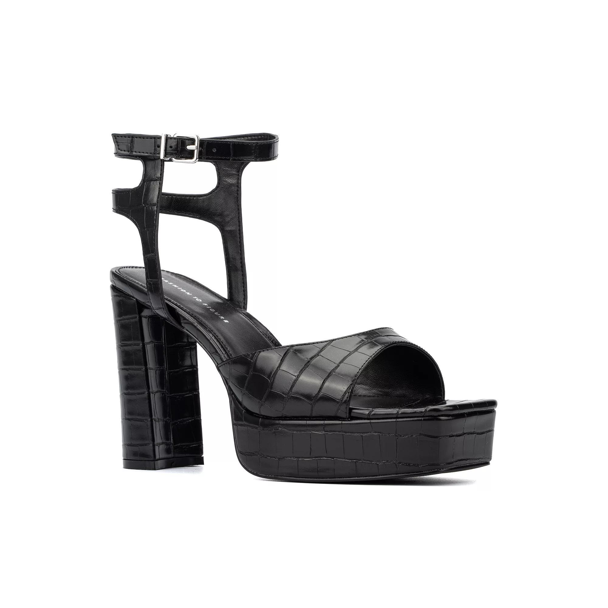 Fashion to Figure Hilari Womens Wide Width Strappy Heels Product Image