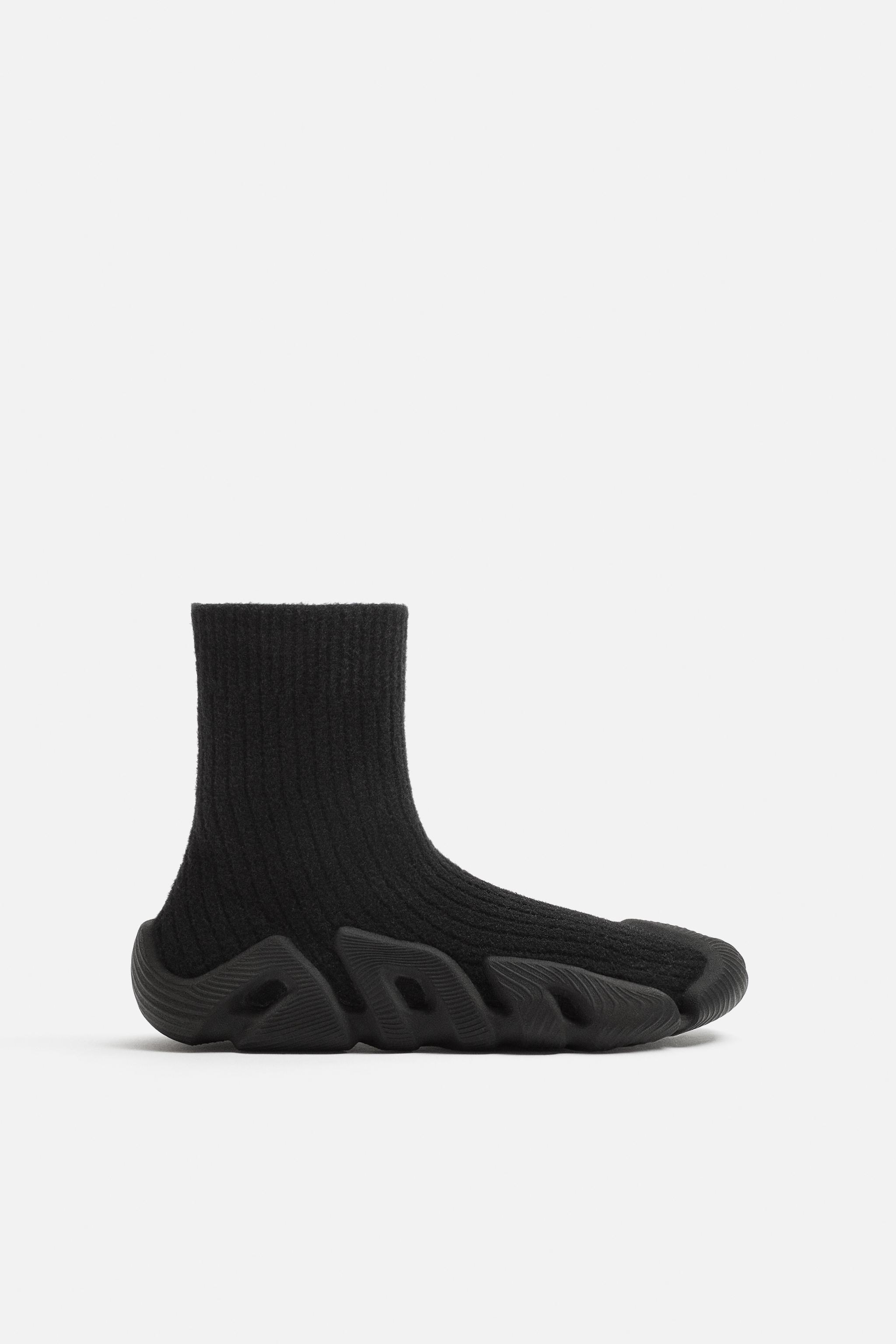 FABRIC HIGH-TOP SNEAKERS Product Image