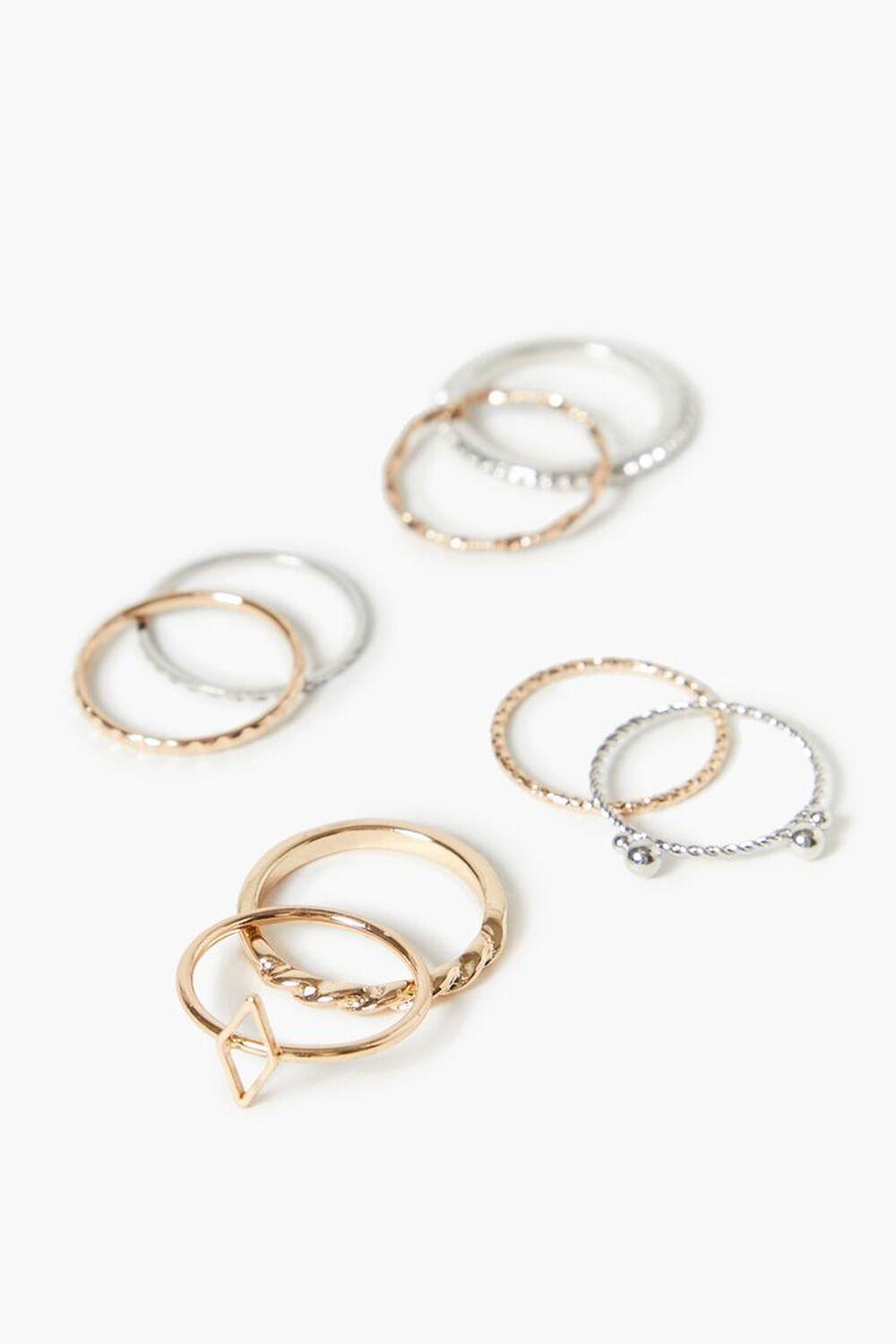 Thin Etched Ring Set | Forever 21 Product Image
